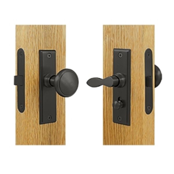 Dendesigns Square Storm Door Latch with Mortise Lock, Oil Rubbed Bronze - Solid DE2667246